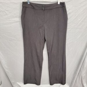 Rafaella Studio Dress Pants Womens Size 10 Straight Leg Mid Rise Charcoal Gray
